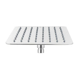 Fossa Colva 6x6 Inch Rain Shower Head, Square High Pressure Overhead Shower, 304 Stainless Steel, Luxury Bathroom Rainfall Shower, Durable Rust-Resistant (Chrome Finish)